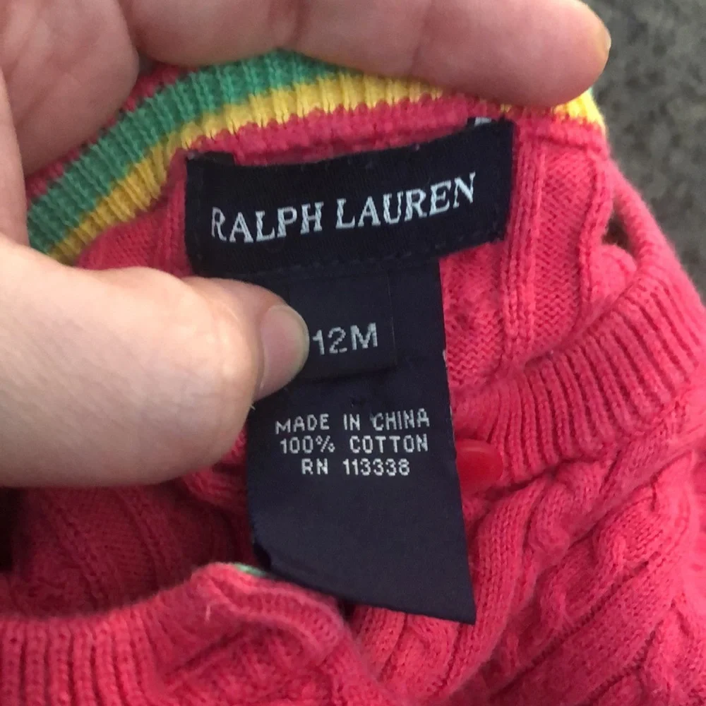 Ralph Lauren cable tie cardigan